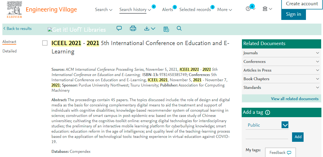 6th ICEEL 2022|International Conference on Education and E-Learning